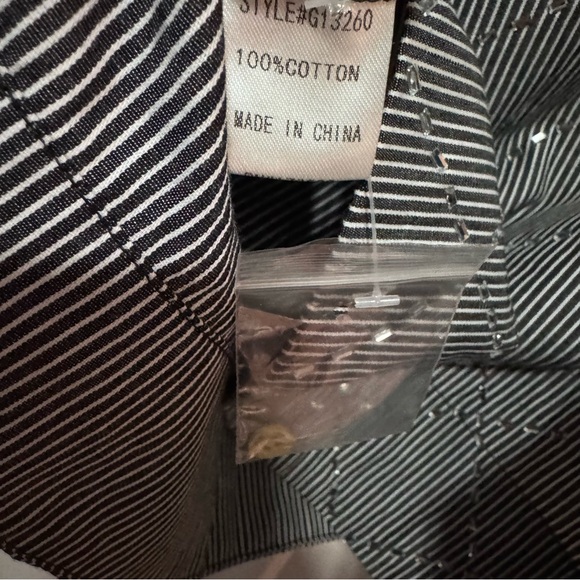 JODIFL Black / White Stripe Ruffled Sleeveless Blouse with sparkle design - Picture 9 of 16